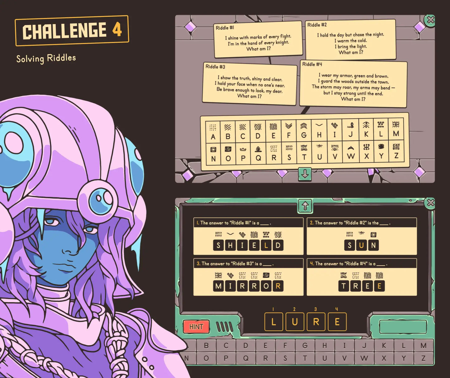 Digital solving riddles activity for 4th and 5th grade, with a making-inferences focus and secret code.