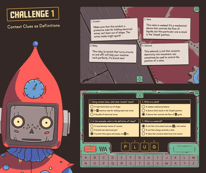Digital Christmas context clues as definitions activity for fourth and fifth grade.