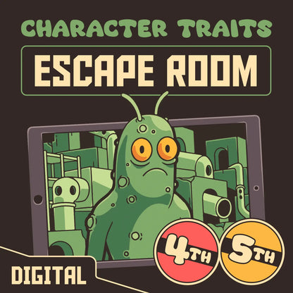 Dingo Punks character traits escape room for 4th and 5th grade reading comprehension practice.