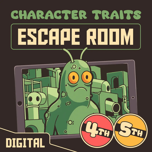 Dingo Punks character traits escape room for 4th and 5th grade reading comprehension practice.