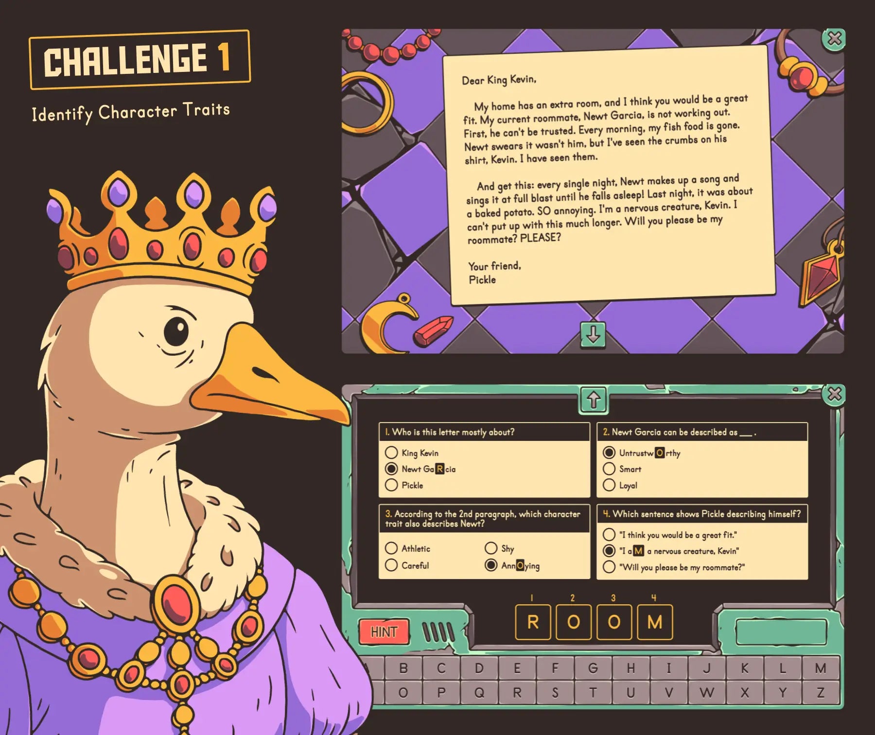 Digital 4th and 5th grade character traits escape room activity covering identifying character traits.