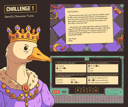 Digital 4th and 5th grade character traits escape room activity covering identifying character traits.