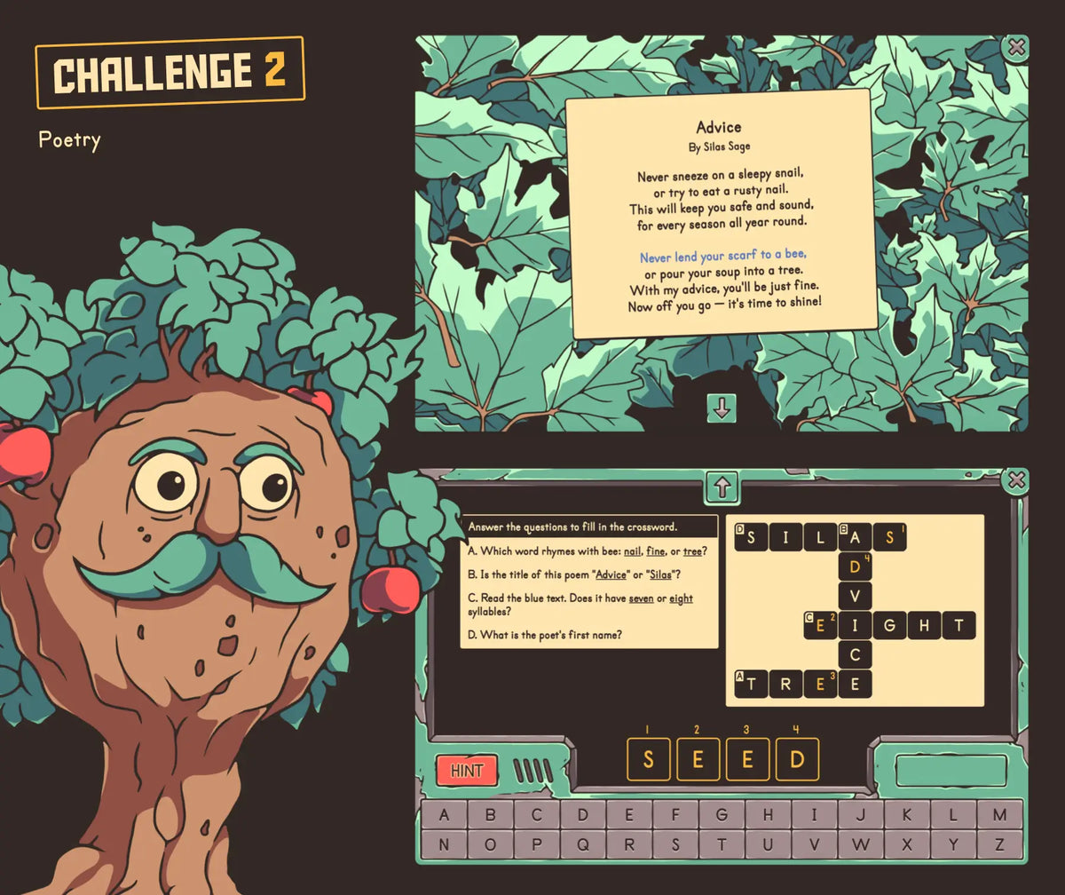 Online poetry escape room activity with a fall theme, for 2nd grade classrooms.