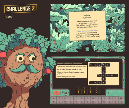 Online poetry escape room activity with a fall theme, for 2nd grade classrooms.