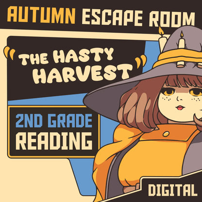 Fall 2nd grade reading comprehension escape room.
