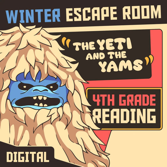 Dingo Punks winter escape room for 4th grade reading comprehension: "The Yeti and the Yams."