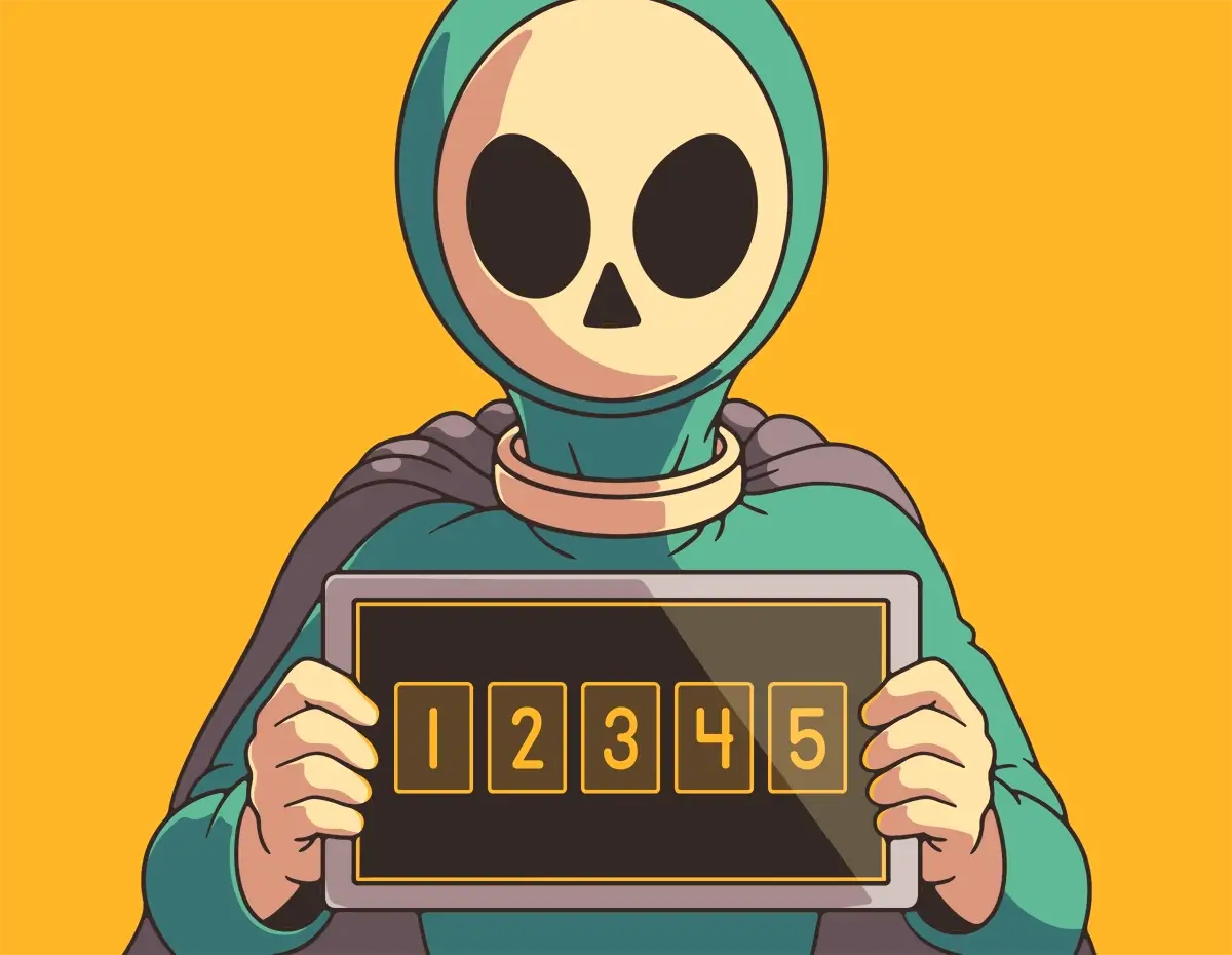 J.J. Dingo holding a tablet with a Dingo Punks escape room game code, intended to show teachers how to get started with the teacher portal.