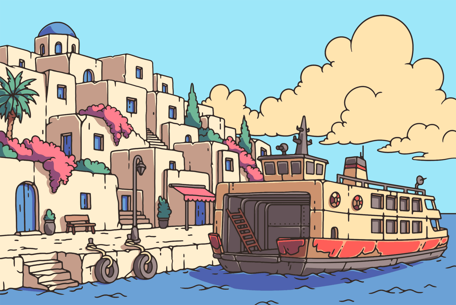 A summer paradise, the setting of Dingo Punks back to school reading escape rooms.