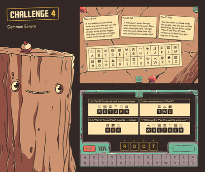 Digital 4th and 5th grade common grammar errors summer state test prep review game.