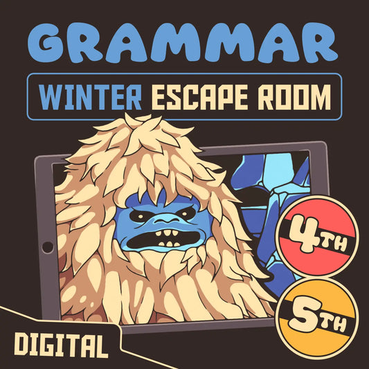 Puzzle Punks virtual grammar making inferences escape room for 4th-5th grade.