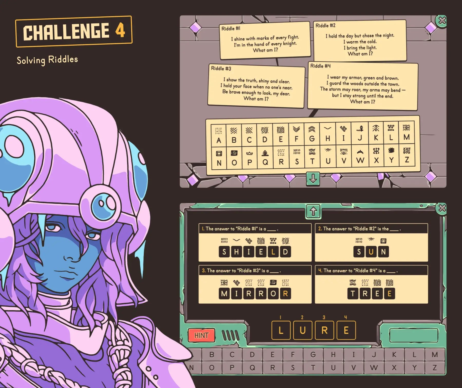 Digital solving riddles activity for 4th and 5th grade, with a making-inferences focus and secret code.